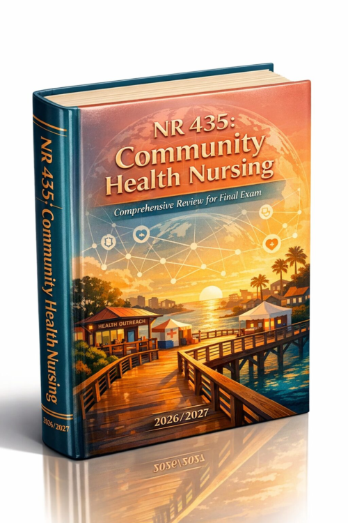 Create a unique (11) NR 435 Community Health Nursing Comprehensive Final Exam Review Guide 2026/2027