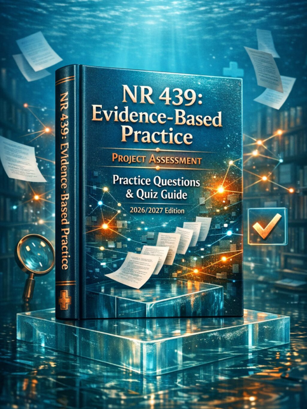 NR 439 Evidence-Based Practice Project Assessment Practice Questions & Quiz Guide 2026/2027