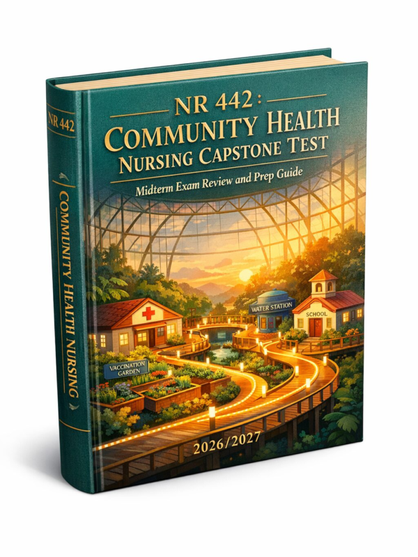 Create a unique (15) NR 442 Community Health Nursing Capstone Test Midterm Exam Review & Prep Guide 2026/2027