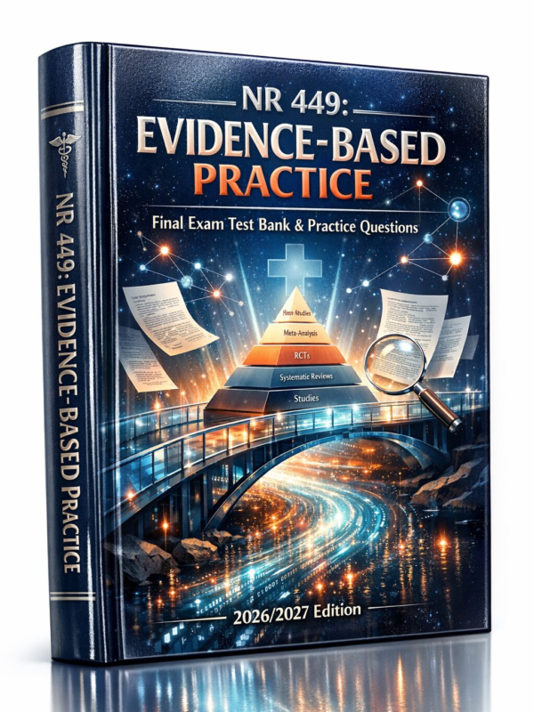 NR 449 Evidence-Based Practice Final Exam Test Bank & Practice Questions 2026/2027