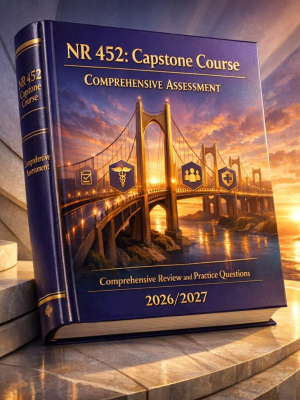 Create a unique (18) NR 452 Capstone Course Comprehensive Assessment Review and Practice Questions 2026/2027