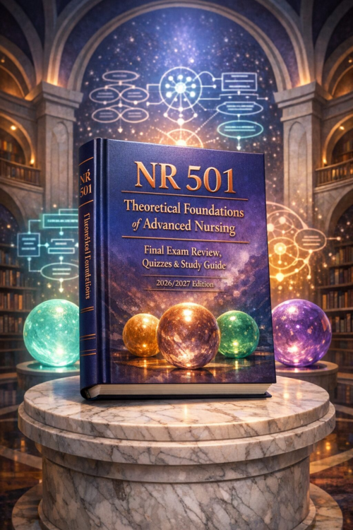 NR 501 Theoretical Foundations of Advanced Nursing Final Exam Review, Quizzes & Study Guide 2026/2027