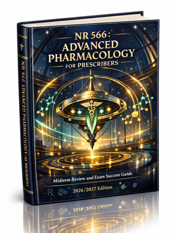 Create a unique (21) NR 566 Advanced Pharmacology for Prescribers Midterm Review & Exam Success Guide 2026/2027