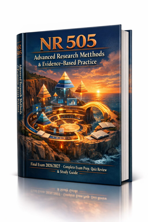 NR 505 Advanced Research Methods & Evidence-Based Practice Final Exam Prep, Quiz Review & Study Guide 2026/2027