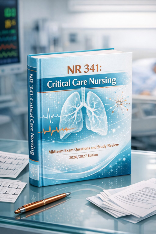 Create a unique (3) NR 341 Critical Care Nursing Midterm Exam Questions & Study Review 2026/2027