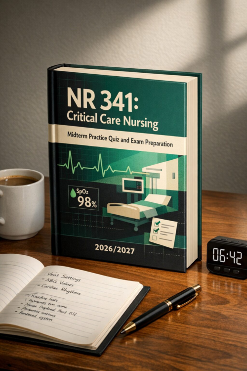 NR 341 Critical Care Nursing Midterm Practice Quiz and Exam Preparation Guide 2026/2027