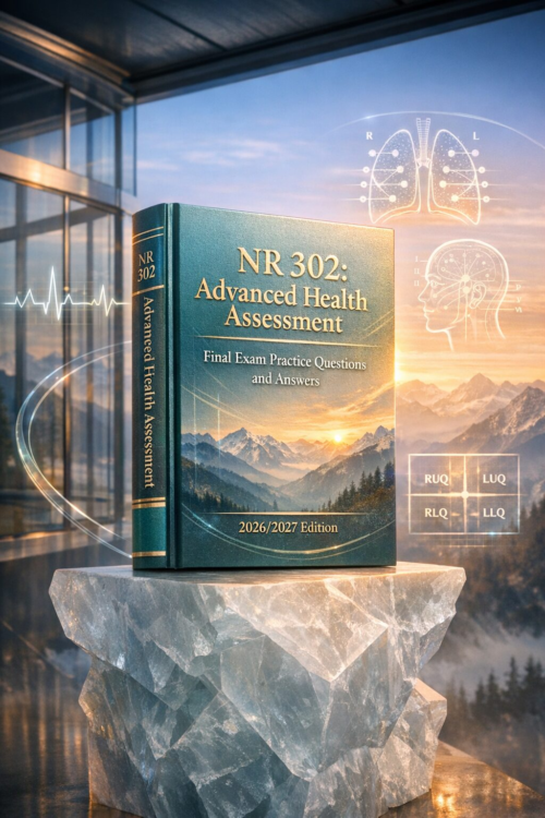 NR 302 Advanced Health Assessment Final Exam Practice Questions & Answers 2026/2027