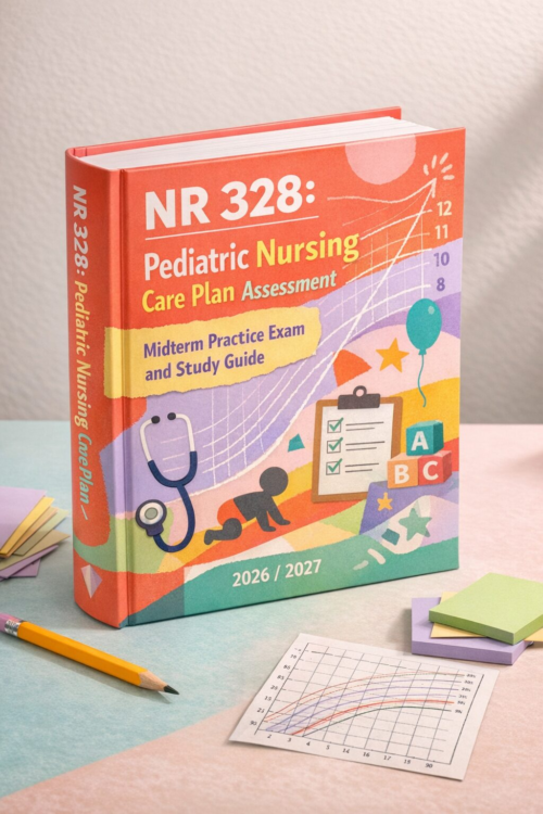 NR 328 Pediatric Nursing Care Plan Assessment Midterm Practice Exam and Study Guide 2026/2027