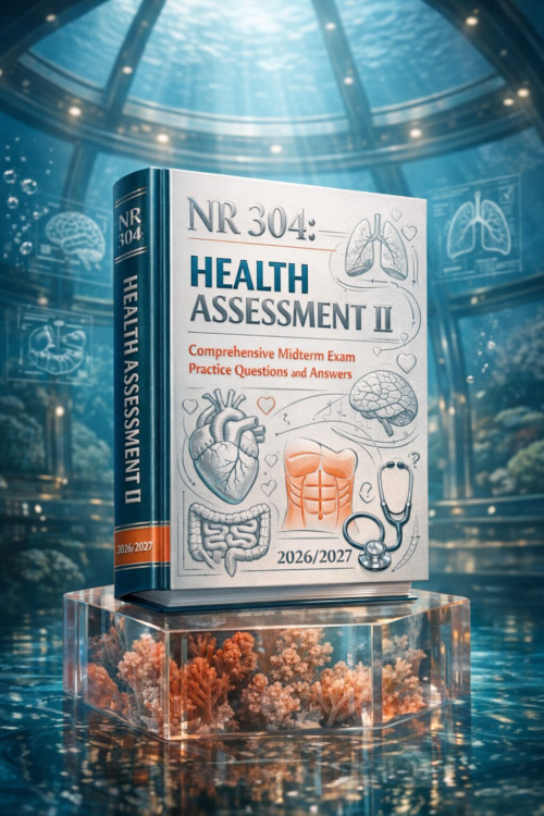 NR 304 Health Assessment II Comprehensive Midterm Exam Practice Questions & Answers 2026/2027
