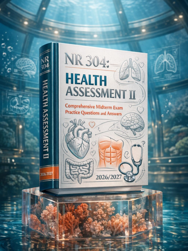 Create a unique (6) NR 304 Health Assessment II Comprehensive Midterm Exam Practice Questions & Answers 2026/2027