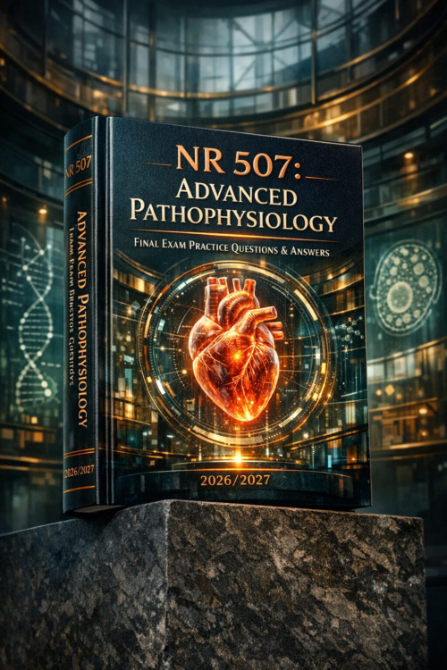 NR 507 Advanced Pathophysiology Final Exam Practice Questions & Answers 2026/2027