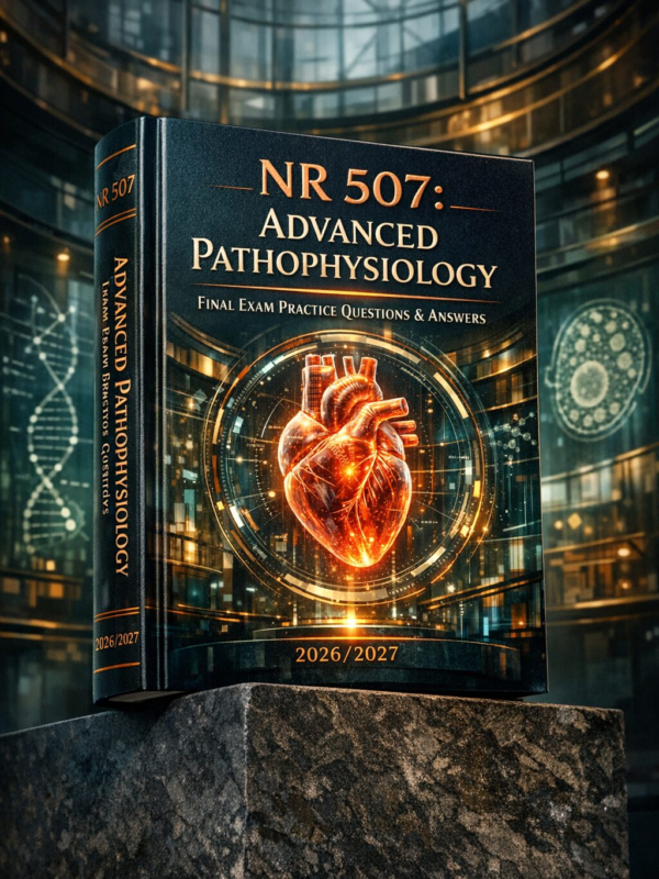 Create a unique (6) NR 507 Advanced Pathophysiology Final Exam Practice Questions & Answers 2026/2027