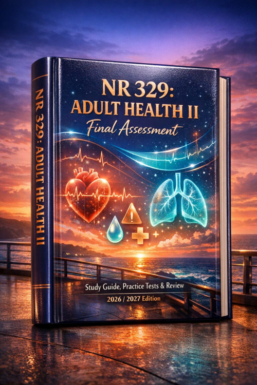 NR 329 Adult Health II Final Assessment Study Guide, Practice Tests & Review 2026/2027
