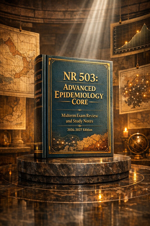 NR 503 Advanced Epidemiology Core Midterm Exam Review and Study Notes 2026/2027