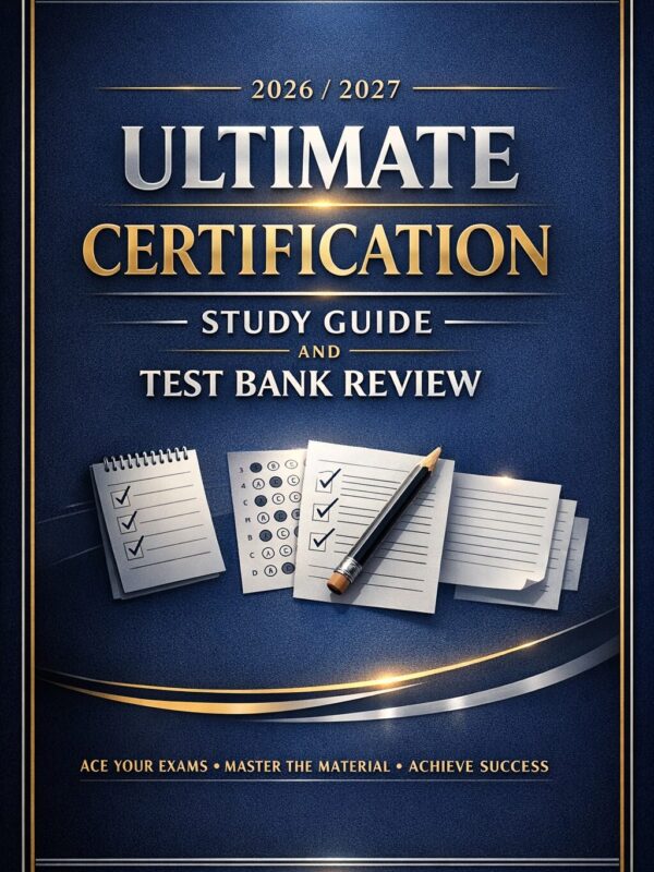 Design a premiu (5) Ultimate Certification Study Guide and Test Bank Review