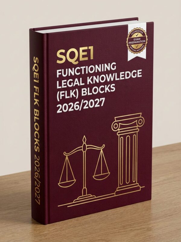 Premium 3D hard SQE1 FLK Blocks 2026/2027: Exam Prep Workbook & Mock Tests
