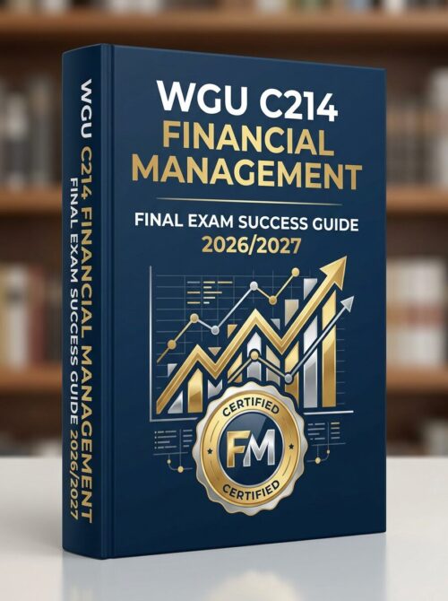 Premium 3D port (18) WGU C214 Financial Management Final Exam Success Guide 2026/2027