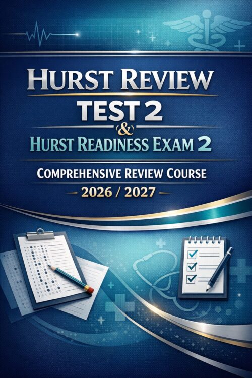 Hurst Review Test 2 & Hurst Readiness Exam 2 Comprehensive Review Course 2026/2027