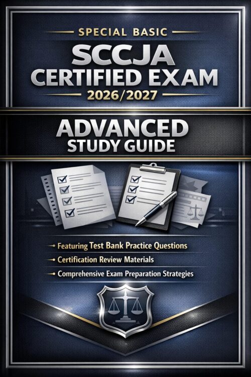 Premium certifi Special Basic SCCJA Certified Exam 2026/2027 Advanced Study Guide