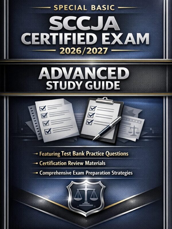Premium certifi Special Basic SCCJA Certified Exam 2026/2027 Advanced Study Guide