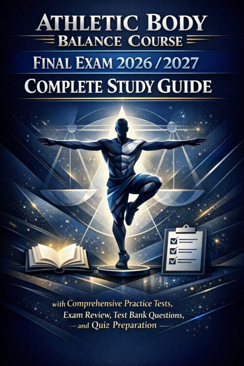 Premium educati Athletic Body in Balance Course Final Exam 2026/2027 Comprehensive Review Manual