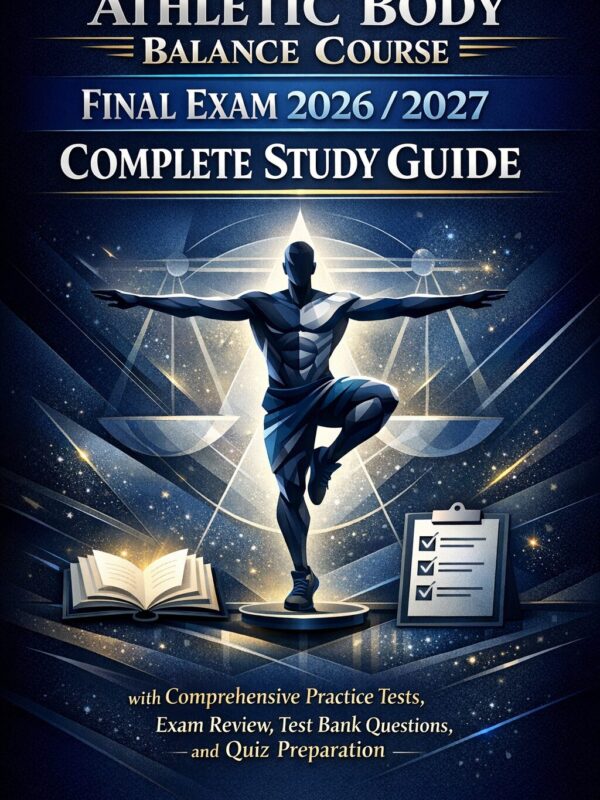 Premium educati Athletic Body in Balance Course Final Exam 2026/2027 Comprehensive Review Manual