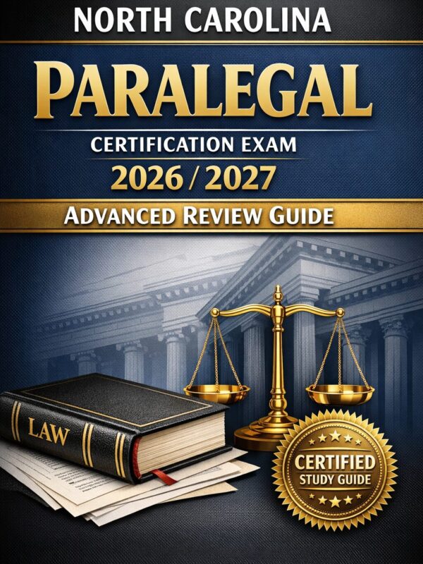 Premium legal c (1) North Carolina Paralegal Certification Exam 2026/2027 Advanced Review Guide