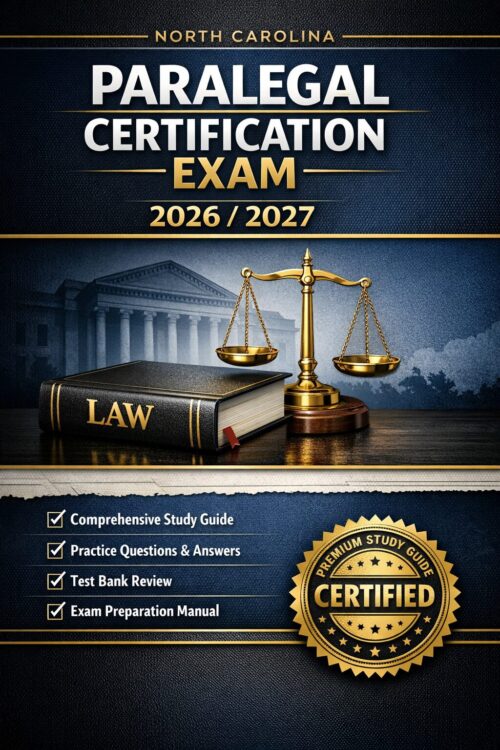 North Carolina Paralegal Certification Exam 2026/2027 Comprehensive Study