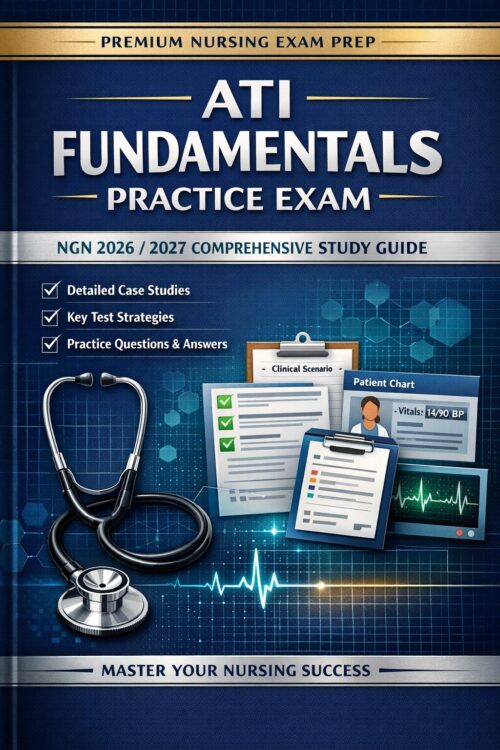 Premium nursing (10) ATI Fundamentals Practice Exam with NGN Study Guide 2026/2027