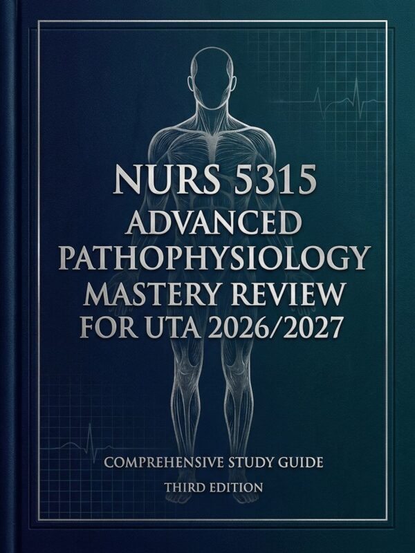 Premium nursing (3) NURS 5315 Advanced Pathophysiology Mastery Review for UTA 2026/2027