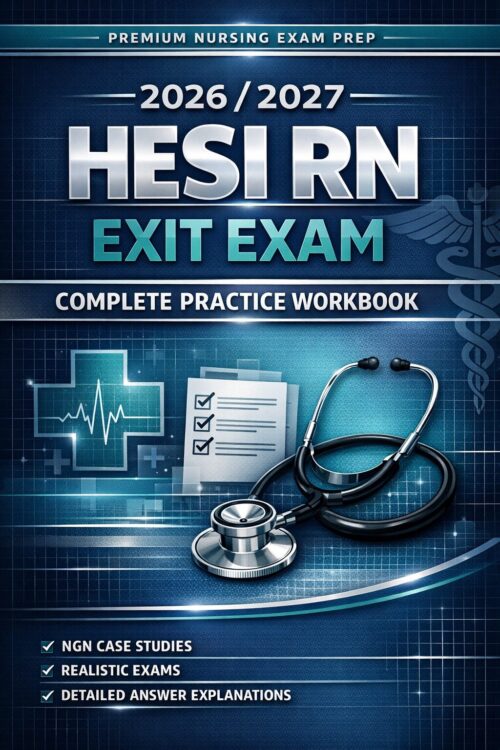 Premium nursing (7) HESI RN Exit Exam Practice Workbook 2026/2027 with NGN Case Studies