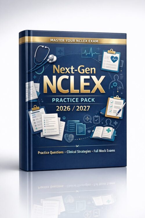Premium portrai (25) Next-Gen NCLEX Practice Pack 2026/2027: NCLEX-RN & NGN Practice Questions, Clinical Judgment Exercises, Mock Exams, and Exam Success Review