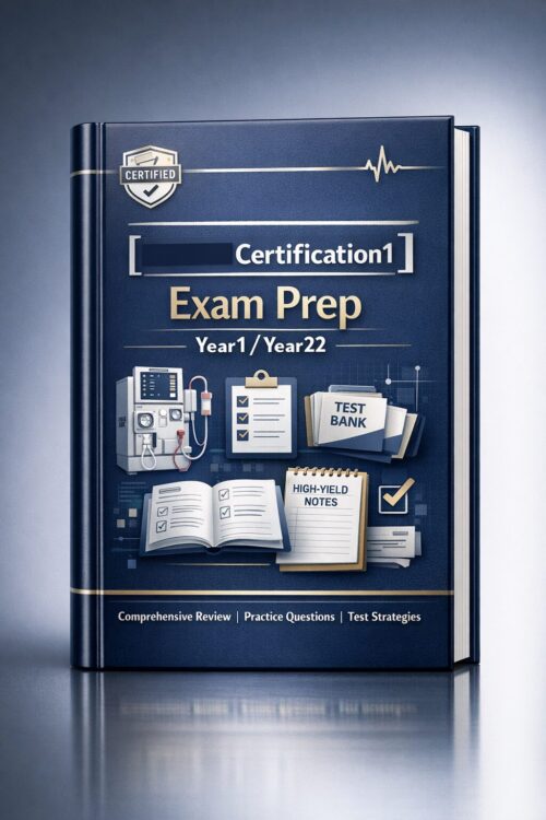 Premium portrai (6) CCHT Hemodialysis Technician Certification Exam Prep 2026/2027: Comprehensive Study Guide, Practice Questions & Test Bank Review