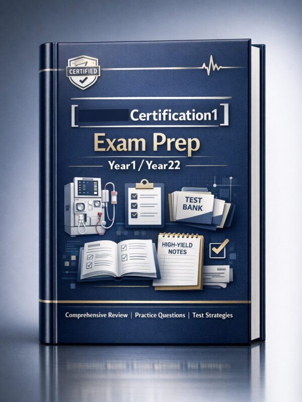 Premium portrai (6) CCHT Hemodialysis Technician Certification Exam Prep 2026/2027: Comprehensive Study Guide, Practice Questions & Test Bank Review