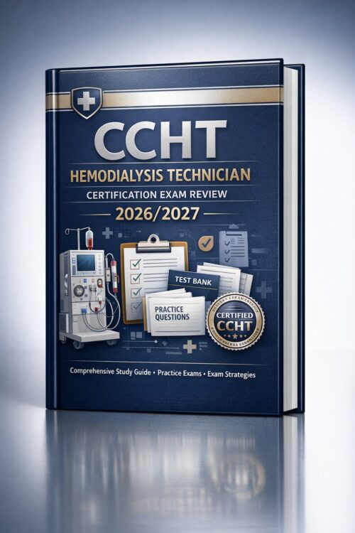 Premium portrai (7) CCHT Hemodialysis Technician Certification Exam Review 2026/2027: Practice Questions, Clinical Skills Assessment & Mock Exams