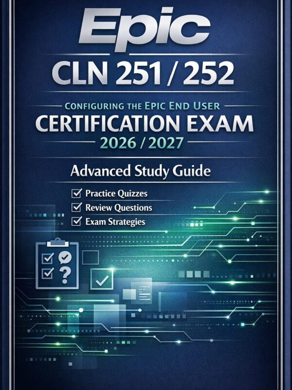 Premium profess (3) Epic CLN 251/252 End User Certification Exam Study Guide 2026/2027