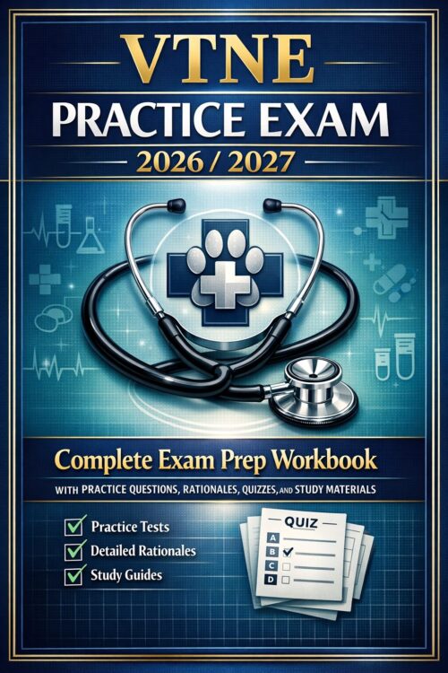 Premium veterin (4) VTNE Practice Exam 2026/2027 Complete Exam Prep Workbook
