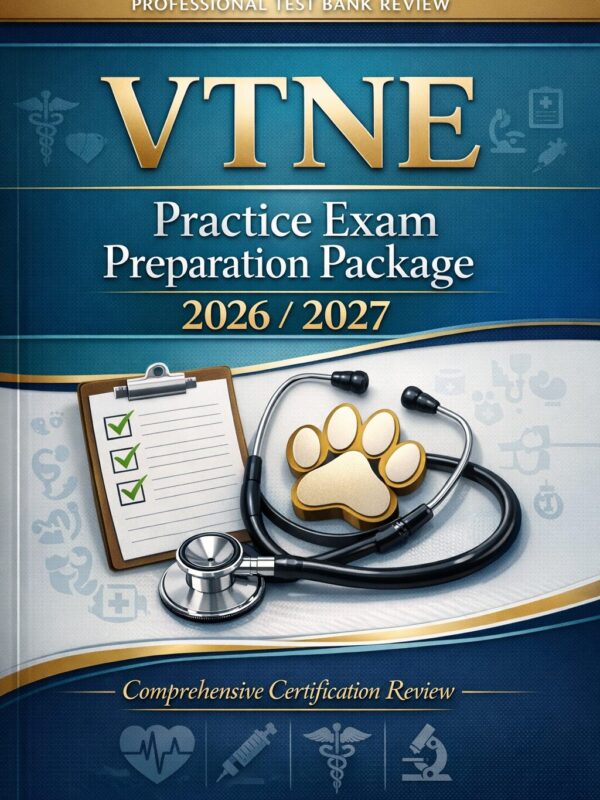 Premium veterin (5) VTNE Practice Exam Preparation Package 2026/2027 Professional Test Bank Review