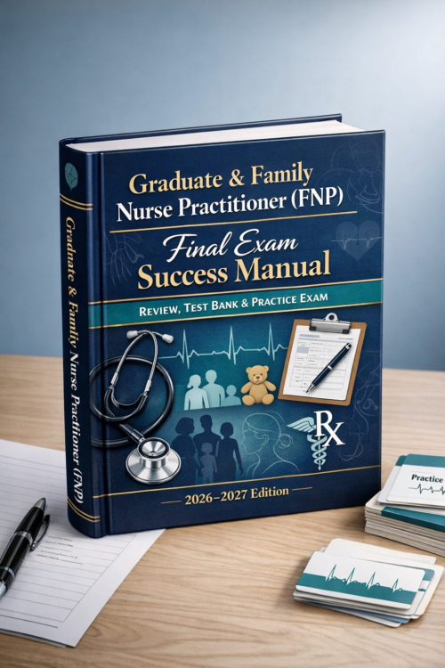 Graduate & Family Nurse Practitioner FNP Final Exam Success Manual Review, Test Bank & Practice Exam 2026–2027