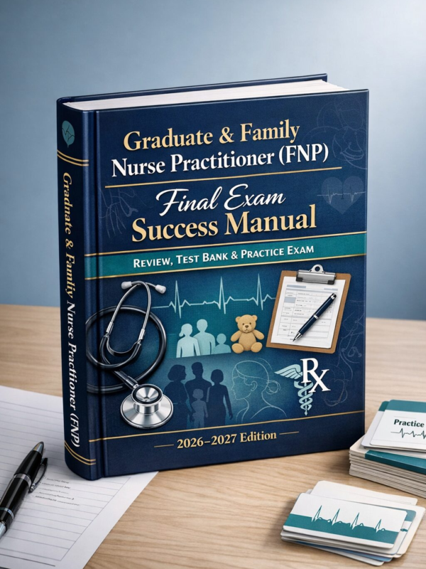 image Graduate & Family Nurse Practitioner FNP Final Exam Success Manual Review, Test Bank & Practice Exam 2026–2027